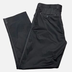 ARISTO EIGHTEEN Reno Golf Pants Black Straight Leg Warm Windbreaker Men’s 37x31